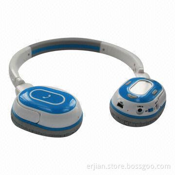 SD card wireless headphone for computer, Bluetooth for smartphones, MP3 players with OLED screen